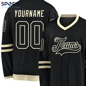 Maillot de hockey sur glace personnalisé de haute qualité, fabrication OEM, surdimensionné, sublimation, unisexe, 100% polyester, séchage rapide, respirant - Product Image 5