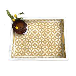 Bandeja de Servicio de MDF con Incrustaciones de Resina de la Mejor Calidad, Bandeja de Servicio Moderna, Ecológica, Natural, para Cocina, Decorativa - Product Image 6