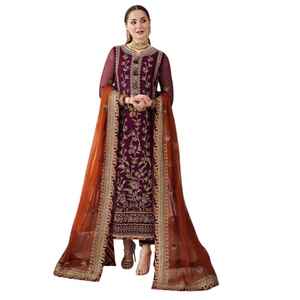 Trajes Pakistaníes Hechos a Mano para Mujer, Conjunto de 3 Piezas, Shalwar Kameez Listo para Usar, Colección Elegante - Product Image 1
