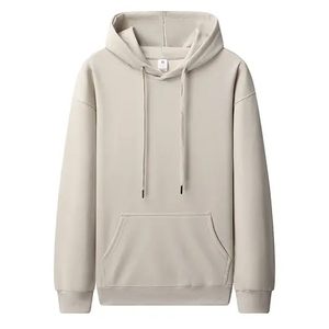 Sweats à capuche 100% coton vierge épais pour hommes avec logo de broderie personnalisé pour hommes - Product Image 1