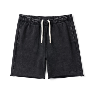 <b>Men's</b> High Street Solid Organic Cotton Breathable Quick Dry Eco-Friendly Custom Sweat <b>Shorts</b> - Product Image 3