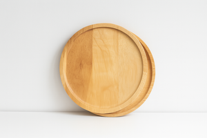 Plato de madera hecho a mano precio de fábrica al por mayor para uso en restaurante bandeja de madera ecológica OEM - Product Image 3