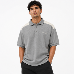 Camiseta ONE APEX para Hombre, Corte Regular, Algodón Premium Transpirable, Color Gris, Estilo Urbano, Casual, para Golf - Product Image 1