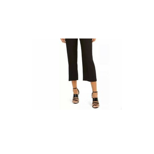 Pantaloni Casual da Donna Calvin Klein a Vita Alta, in Twill, con Tasche Zip, Antirughe, Modello Svasato, Neri, Taglia 4, Colore Lavato - Product Image 2