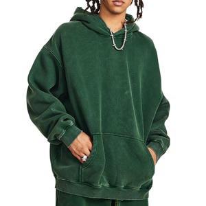 เสื้อมีฮู้ดไซส์ใหญ่พิเศษสำหรับผู้ชายโชว์ไหล่มีกระเป๋าด้านหน้าลึกทุกฤดูกาลเพื่อสไตล์ที่ไม่ต้องพยายาม - Product Image 1