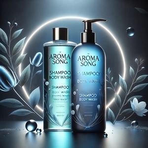 Sels de mer de marque privée 250 ml ensemble de soins capillaires gel de bain nettoyant pour le corps biologique shampooing réparateur nourrissant après-shampoing soin des cheveux - Product Image 3