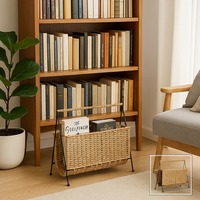 Support de papier journal moderne tissé à la main pour la maison jardin ferme chambre parc et autres