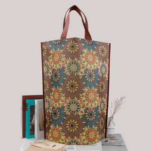 Rpet Reusable Large (_50cm) Grocery Shopping Tote Bag Custom Non Woven Eco Friendly with Logo Exhibition PP Webbing Handle - Product Image 1