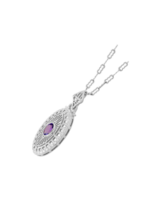 Collier pendentif en moissanite diamant le plus vendu, entièrement serti et avec fermoir solide, pour hommes et femmes, à porter au quotidien et en soirée - Product Image 2