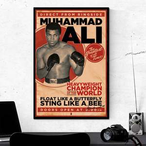 Vintage for Muhammad Ali <b>Poster</b> Black <b>Frame</b> for Wall Decor - Product Image 1