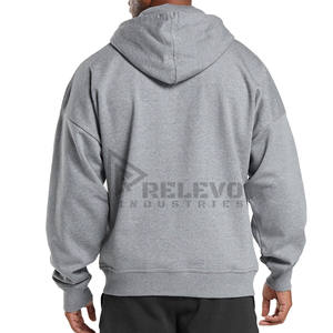 เสื้อฮู้ดดี้ซิปผู้ชายทรงหลวม สปอร์ต ปักหรือสกรีนโลโก้ ผ้าฝ้ายเปล่า ซิปหน้า สำหรับทุกเพศ จากปากีสถาน - Product Image 2