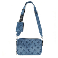 Gorfia OEM Service Denim Leder Herren Umhängetasche Custom Messenger Bag für Mann Custom Printing Mans Umhängetaschen