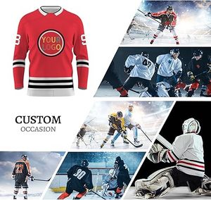 เครื่องแบบฮ็อกกี้น้ำแข็งไซส์พิเศษสำหรับผู้ใหญ่เครื่องแบบฮ็อกกี้น้ำแข็งออกแบบโลโก้ของคุณเอง - Product Image 1