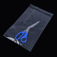 Sacs en plastique transparents OPP personnalisés en usine avec logo, sacs en cellophane refermables pour cartes d'art, vêtements, bonbons