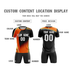 Nouveau Maillot de Foot Unisexe Personnalisé 2026 – Ensemble Uniforme de Football Haute Qualité – Maillots d'Équipe 100% Polyester avec Logo Frontal Séchage Rapide Col en V - Product Image 2
