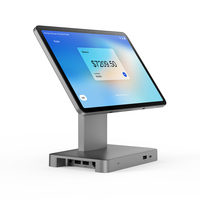 Terminal de point de vente tout-en-un pour restaurant avec lecteur de codes-barres Contrôle du tiroir-caisse Amarrage magnétique Affichage client Tablette NFC