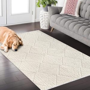 Jute Area Rug Modern <b>Fluffy</b> <b>Carpet</b> for Living Room Bedroom Non-Shedding Shed-Resistant Large Home Decor - Product Image 3
