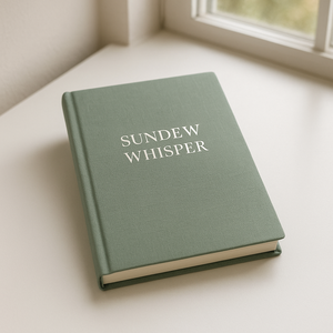 LABON Carnet A5 en lin à couverture rigide Journal élégant en tissu vert avec titre en relief blanc pour l'écriture et les notes - Product Image 3