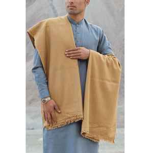 Châle en laine douce pour homme, chaud et respirant pour l'hiver, 300g, couleur unie classique traditionnelle, Inde et Pakistan - Product Image 1