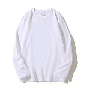 Camisetas básicas Colores personalizados Bajo MOQ Fábrica Camisetas para hombres Camisetas de manga larga de alta calidad Fabricación OEM - Product Image 1