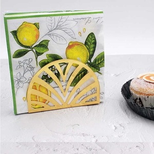 Porte-serviettes de table en acier inoxydable, accessoire de table de cuisine de restaurant en or, support de boîte à mouchoirs en métal durable - Product Image 2