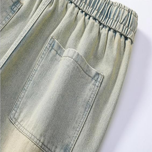 2025 New Hot Selling Eco-Friendly <b>Denim</b> Shorts Men's 100% Cotton Rugged Mid Waist Relaxed Stretchable Straight Style - Product Image 4