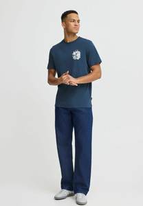 Haute qualité personnalisé hommes 100% coton imprimé T-Shirt Style col rond t-shirt longueur impression numérique - Product Image 3