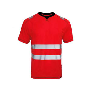 2025 High Visibility Reflective Half Sleeve <b>Safety</b> T-Shirts Custom Logo Workwear for Men Cheap Reflective <b>Safety</b> <b>Clothing</b> - Product Image 1