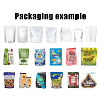 Machine automatique d'emballage d'aliments pour animaux de compagnie de poche préfabriquée pour emballer et étiqueter les sacs en plastique et le film de croquettes pour chiens et chats
