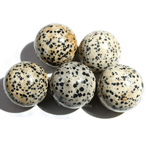 Polished Dalmatian Jasper Crystal Sphere Natural Quartz Gemstone <b>Ball</b> Healing Feng Shui Reiki-for Christmas Decor Bulk Supply - Product Image 4