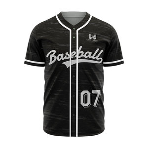 Camiseta de Béisbol y Softbol con Botones para Deportes Unisex, Camiseta de Béisbol al Por Mayor con Logotipo Personalizado - Product Image 1