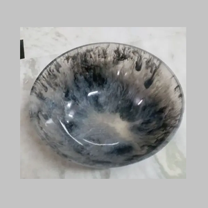 Plato de Resina Negra para Servir Alimentos, Tazón de Resina para Servir Ensaladas, Tazón de Resina Personalizado para Alimentos y Frutas, Vajilla Decorativa, Tazón a Precio Económico - Product Image 6