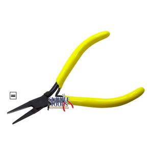 Alicates de punta plana súper finos Micro pequeños, alicates de mordazas lisas, herramienta de acero para relojería, joyería, herramientas de fabricación de joyas, negro, 115mm - Product Image 1
