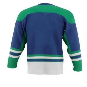 Maillot de hockey sur glace personnalisé de haute qualité, dernier modèle, sublimation d'équipe, logo personnalisé, maillots de hockey sur glace pour hommes - Product Image 3