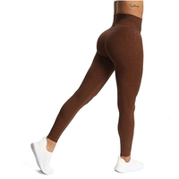 Leggings de Yoga para Mujer, Casuales, con Logotipo Personalizado, Cintura Media, Sin Costuras, Transpirables, Antibacterianos, Sólidos, para Gimnasio, Fitness, Entrenamiento, Levanta Glúteos, Invierno
