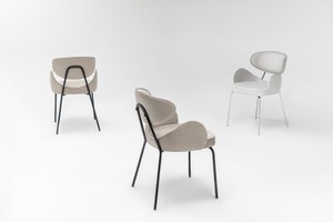 Elegante Juego de Comedor Moderno de Acero Inoxidable con Mesa Fija y 6 Sillas, un Complemento Estiloso para la Cocina o el Comedor de una Villa - Product Image 6