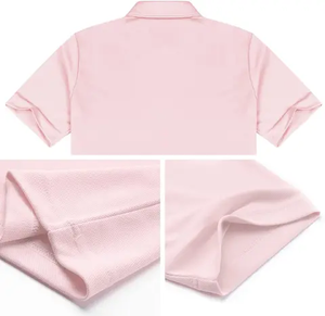 เสื้อโปโลขายส่งจำนวนมาก เสื้อโปโลปักลายตามสั่ง เสื้อโปโลผู้ชาย 100% ผ้าฝ้าย สีเทาเฮเธอร์และสีดำ - Product Image 3