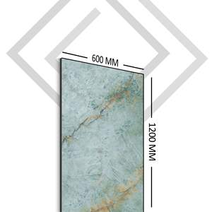 Carreaux pour maisons royales somptueuses corps en porcelaine céramique de luxe 600*1200 avec faible absorption d'humidité carrelage en marbre sol indien - Product Image 1