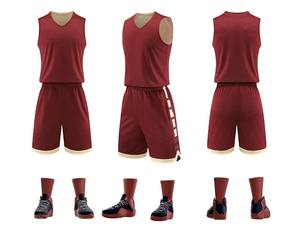 Conjuntos de uniformes de baloncesto para hombre personalizados, camiseta de baloncesto transpirable de secado rápido - Product Image 3