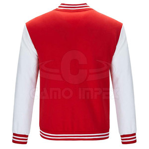 High Quality Men's Cotton Wool Letterman <b>Jacket</b> Breathable Design with Custom Logo Print for Winter - Product Image 3