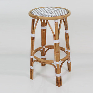 เก้าอี้หวายทรงกลมสไตล์บิสโทรฝรั่งเศส - Product Image 1