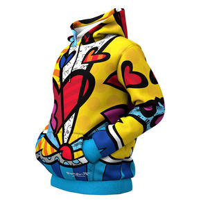 Sweat-shirt à capuche 50% coton 50% Polyester imprimé Oversize grande taille personnalisé, échantillon gratuit OEM - Product Image 3