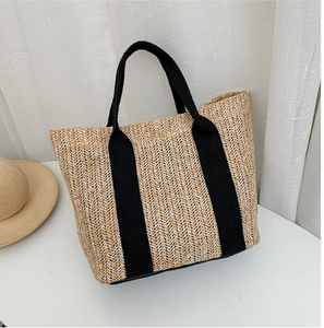 Bolsos de Mano de Paja Hechos a Mano de Primera Calidad, Bolsos de Playa de Macramé Vintage, Directamente del Proveedor Indio - Product Image 1