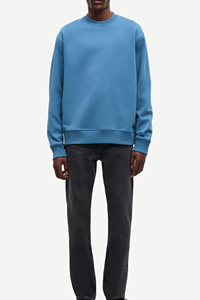 Durable New Elastic Cuffs Wholesale Relaxed Fit Crewneck Sweatshirt For Men Smooth Warm Soft Fabric Durable Men Sweatshirt - Product Image 4