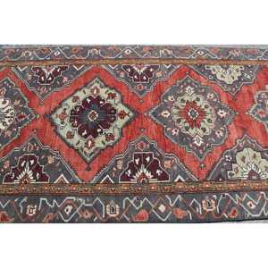 Tapis turc vintage 4,8x11,1 pieds, tapis oriental rouge - Product Image 5