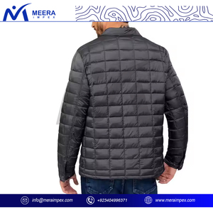 Uniforme de chaqueta acolchada personalizada para hombre con logotipo bordado, ropa de abrigo de invierno impermeable a prueba de viento para clubes de equipos y ropa de trabajo de empresa - Product Image 4