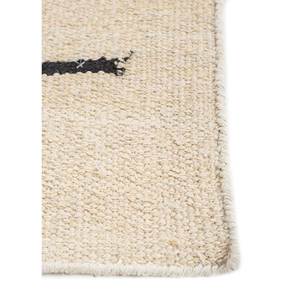 พรมปูพื้นลายเรขาคณิต Nomadic Threads รุ่น Adhm-07 สีงาช้าง ทำจากปอกระเจา ทอแบบแบน รูปทรงสี่เหลี่ยมผืนผ้า เหมาะสำหรับทางเดิน ห้องโถง ทางเข้าบ้าน และข้างเตียง - Product Image 4