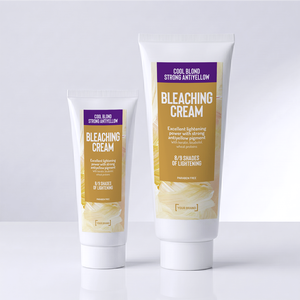 Crème décolorante COOL BLONDE - 8/9 niveaux, Crème décolorante avec pigment bleu anti-jaunissement et bisabolol, Fabriqué en Italie - Product Image 4
