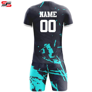 Kit de uniforme de fútbol unisex de alta calidad personalizado, ropa de fútbol para adultos de nuevo diseño con corte automático, conjunto completo de clubes calientes - Product Image 2