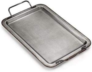 Plateau de service à dessert de couleur grise galvanisée Vaisselle de mariage Plateau de service à nourriture Accessoires de maison et de cuisine pour une présentation élégante - Product Image 6